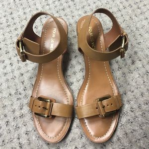 Tan shoes with buckle- Pour La Victoire
